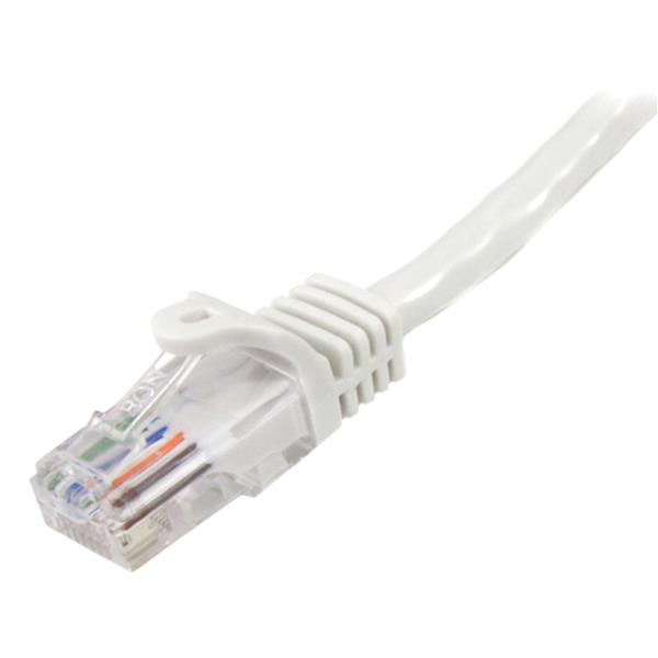 Startech.com 45PAT7MWH 7m White Cat5e Patch Cable with Snagless RJ45 Connectors - Long Ethernet Cable - 7 m Cat 5e UTP Cable (45PAT7MWH)