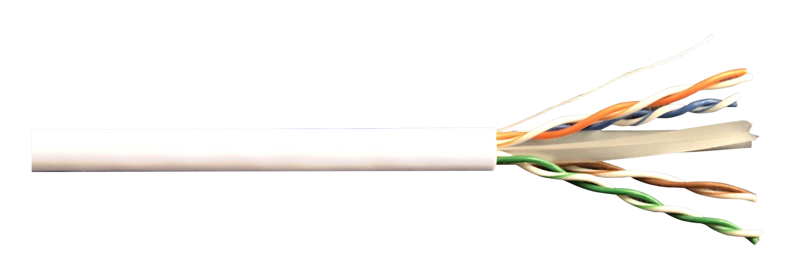 Category 6 solid UTP LAN cable with copper conductors MKC MKC6USCU100W