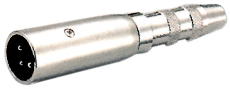 433329758 Adapter plug  type cannon 3 poles - socket mono  6,4 mm