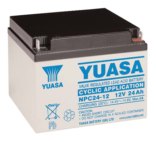 Batteria al piombo ricaricabile 12V 24Ah ciclica YUASA