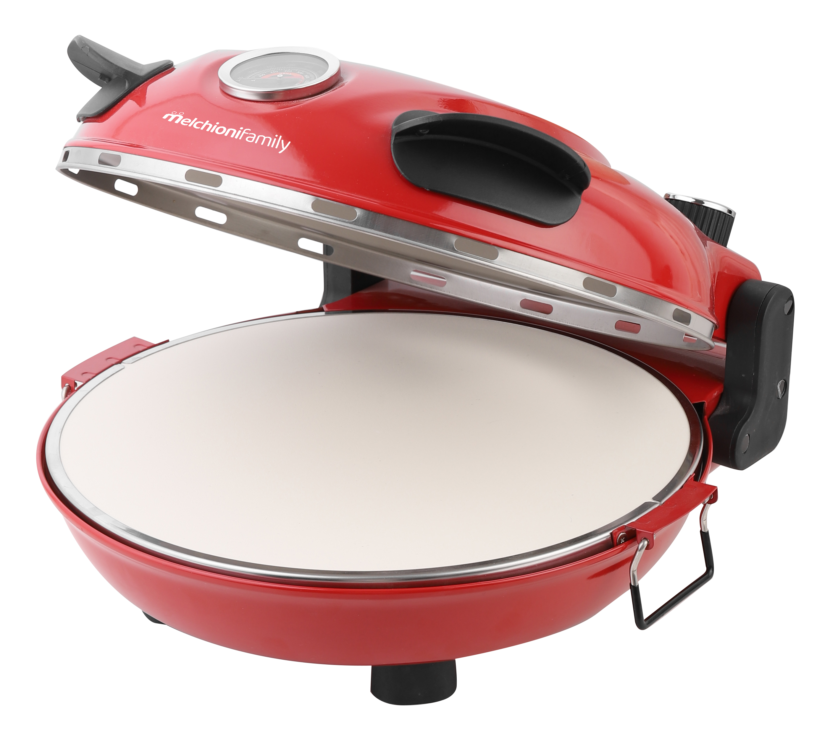 Forno pizza BELLANAPOLI PLUS con termometro e doppia resistenza