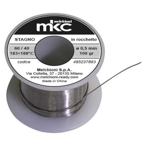MK6040/0.5/100 - Stagno in rocchetto 60/40 0,5mm 100gr