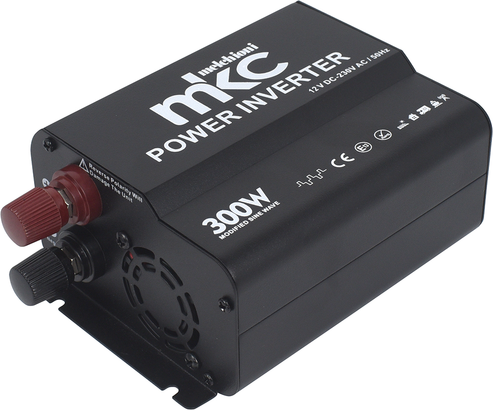 INVERTER MKC-RS300M-12 12VDC 230VCA 300W SOFT START ONDA MODIFICATA
