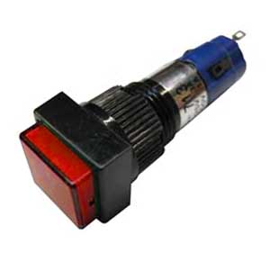 Pulsante Luminoso Unipolare 3A-125V Rosso P/3030R-C