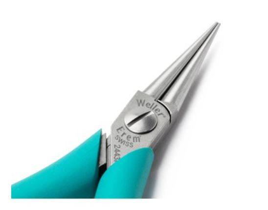 Pinze a becco tondo con ganasce lisce ad alta precisione, 2443P Weller