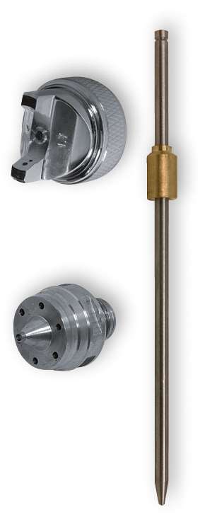 ASTURO 0090617SR Serie ago-cappello-ugello per AB-17G Ø 1,7 mm