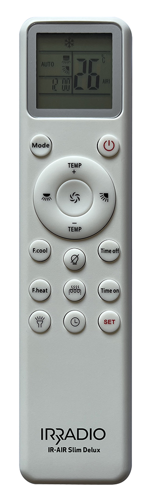 Mod. IR-AIR Slim Delux, Telecomando per condizionatori d’aria compatibile i maggiori marchi