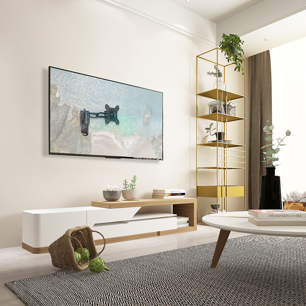 Supporto TV 10''-27'' a due snodi, nero, Mod. STV-IR-1027-2