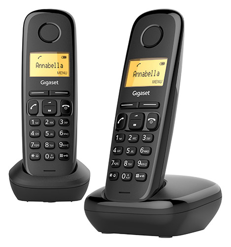 Telefono cordless Gigaset A170 Duo - colore Nero