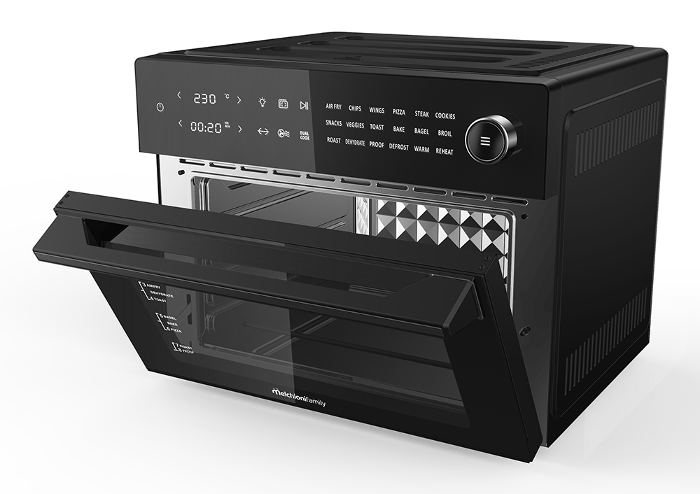 Friggitrice ad aria e forno BENEDETTA 30L nera