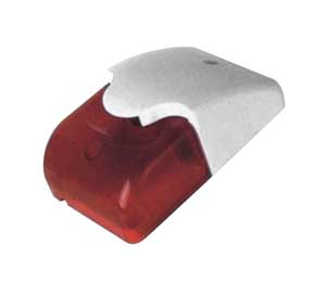 Sirena Piezo 111Db 12V Lampada Rosso 123x73x43 SI/103-C