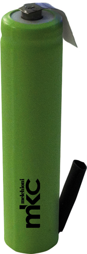 Batterie ricaricabili ni-mh stilo AA terminali a saldare 2200mAh