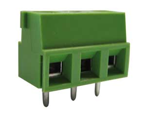 2-Position Modular Terminal Block for Printed Circuit, 10mm Pitch, 10mm Height, with Carrier COMP/3042/10-C