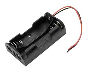 Battery holder 2 Minimicro Ø 30X12 With Wires PIL/91-I