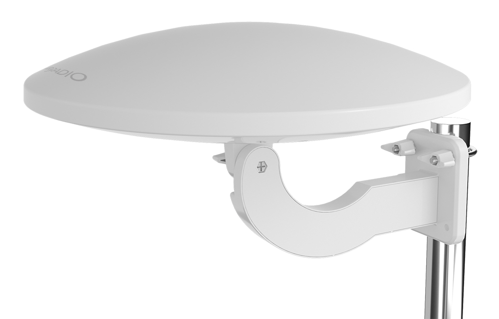 IR-Digital OMNI 1 Amplified Outdoor DVB-T2 Omnidirectional Antenna, White Colour