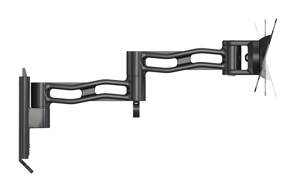 Supporto TV 10''-27'' a tre snodi, nero, Mod. STV-IR-1027-3