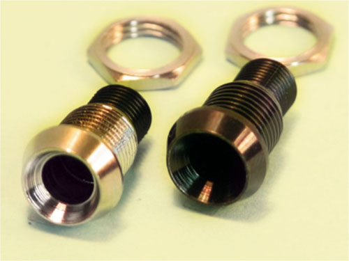 Porta led cromato 10pz testa svasata per led 5mm 2000540 CROMATO