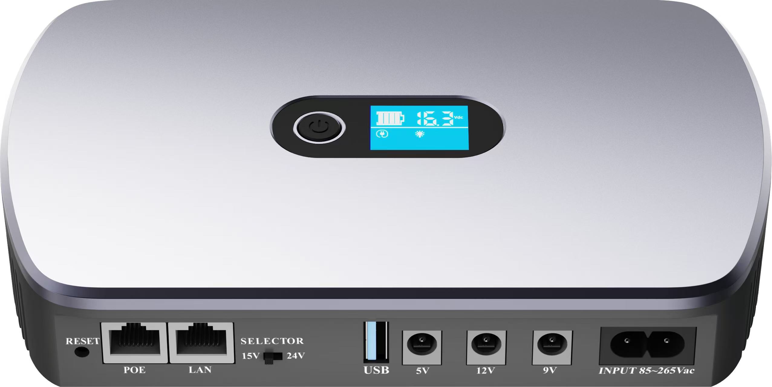 MK-8800 MINI DC UPS  8800Mah 5V-9V-12V LAN