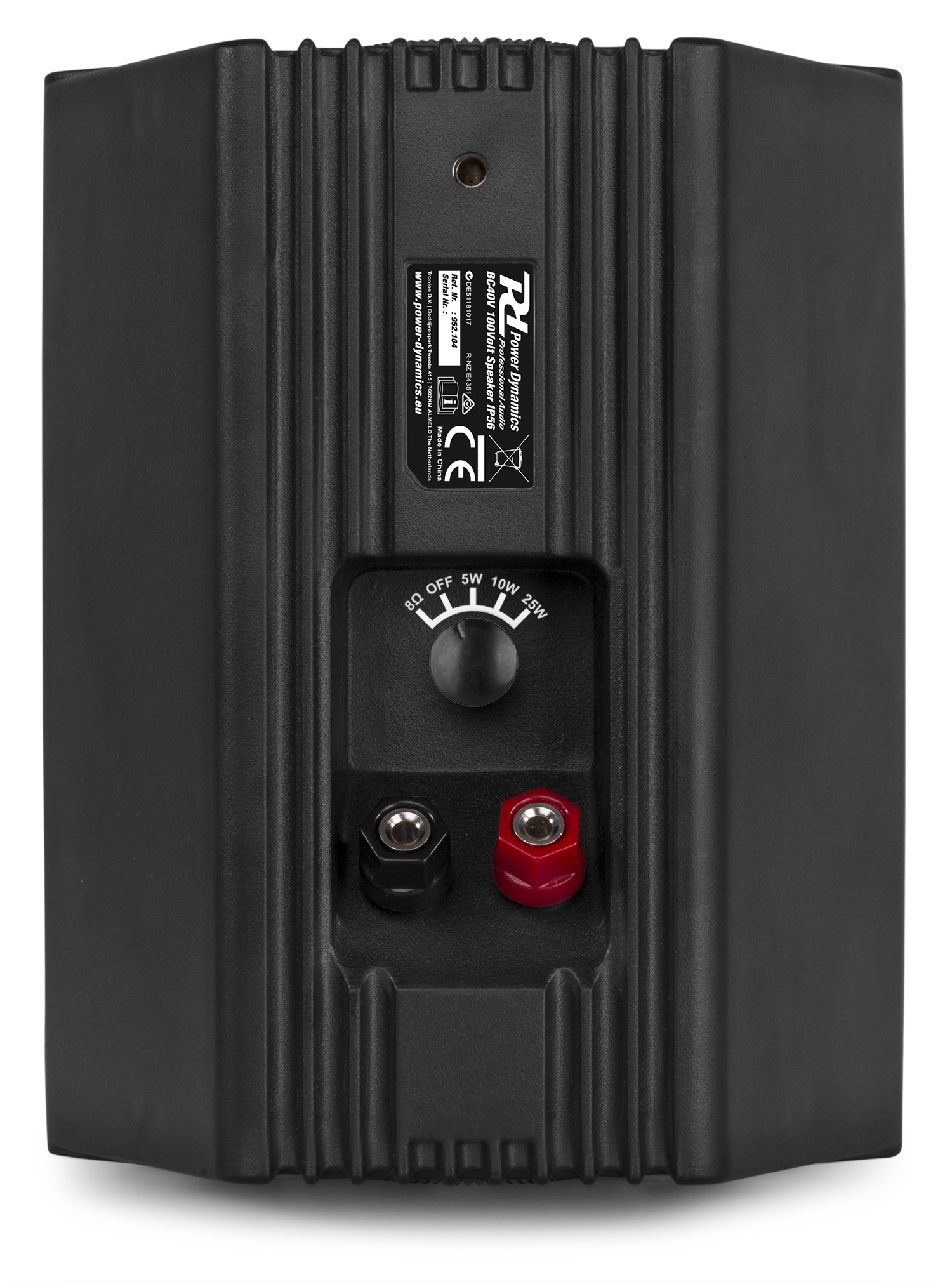 Coppia diffusori PA 100V- 8Ohm, 100W IPX5 Nero mod. BC40V Black