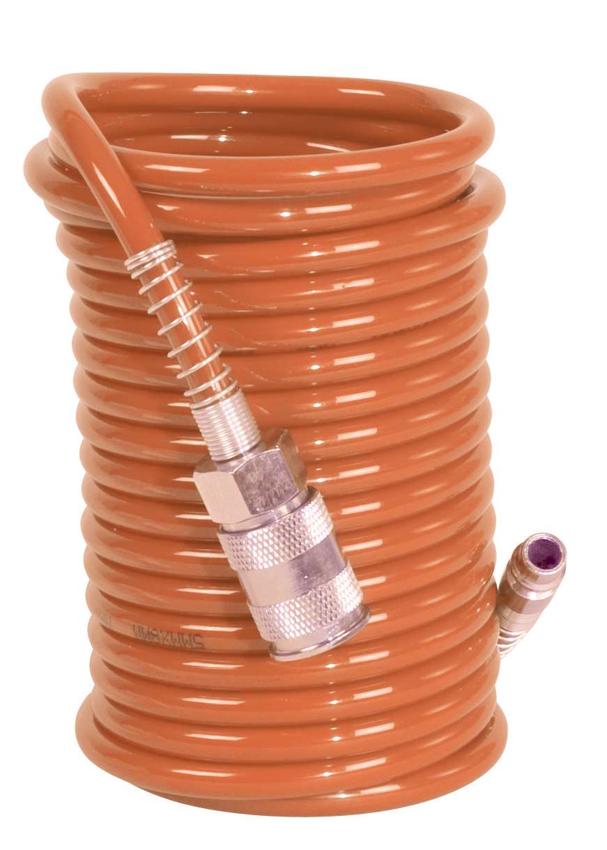 FERM ATA1026 Spirale 5 m completa di attacchi per compressori ed utensili pneumatici