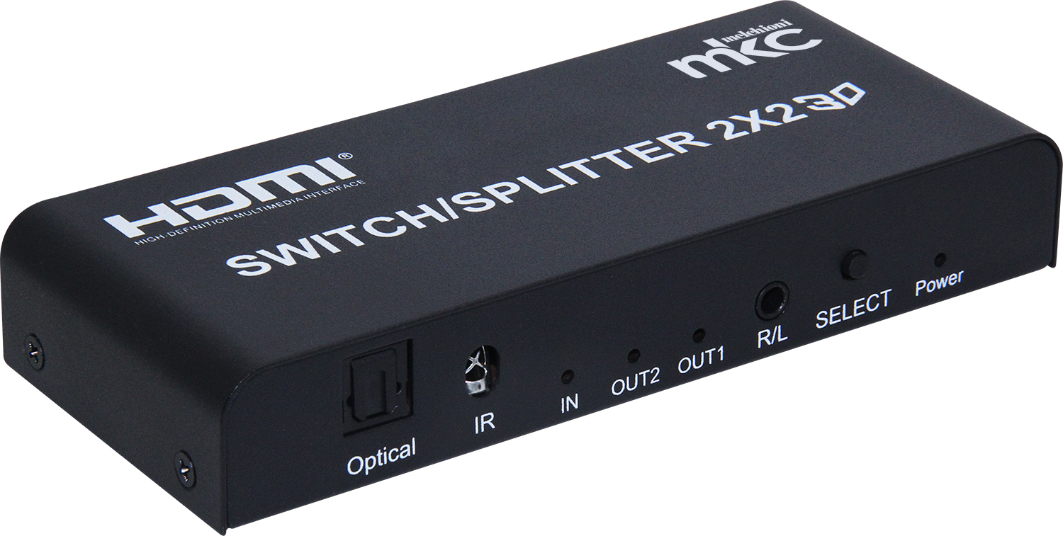 4K 60Hz HDMI Splitter/Selector V2.0a 2IN x 2OUT model MK-SS2-2-V2.0