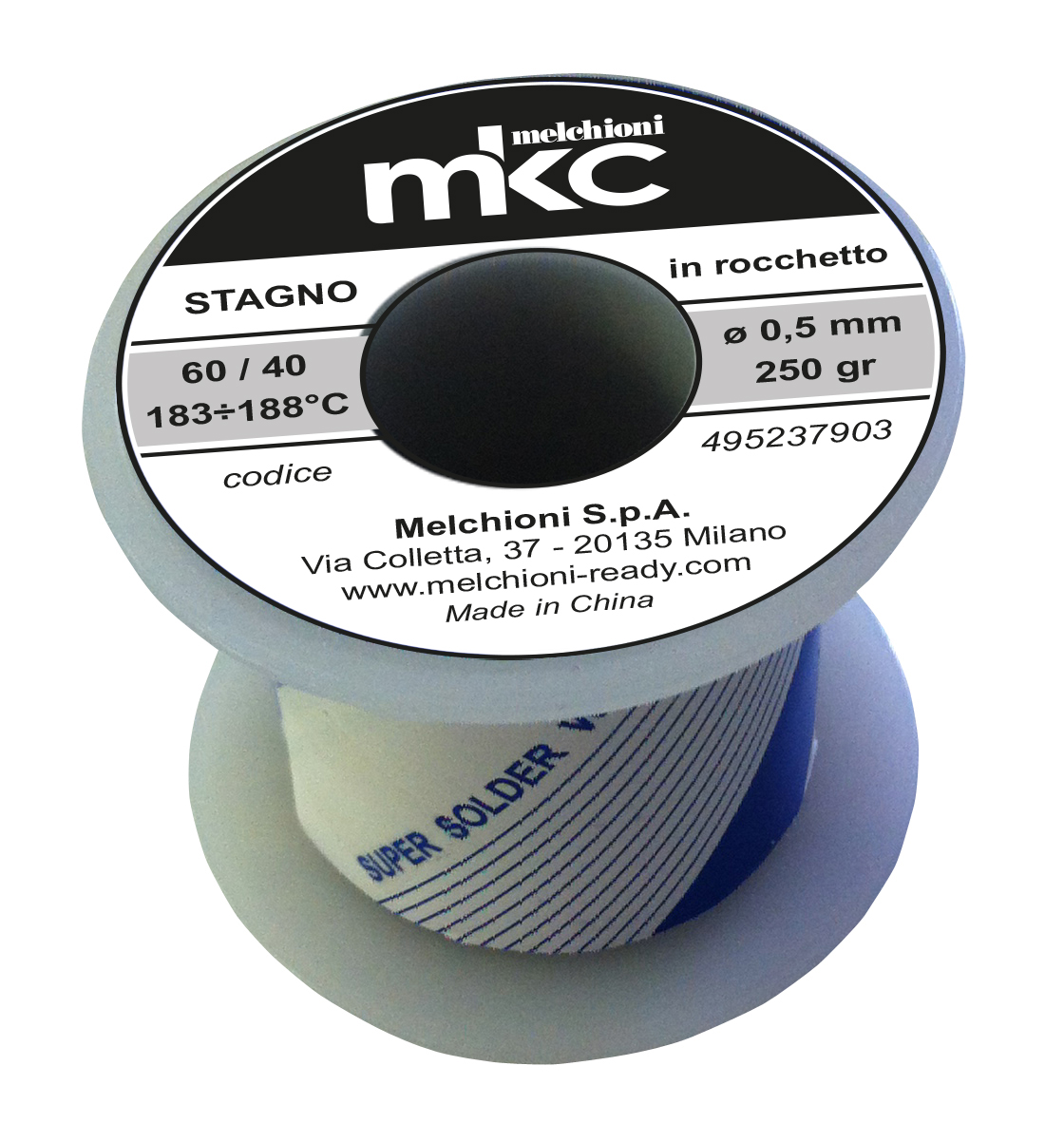 MK6040/0.5/250 - Stagno in rocchetto 60/40 0,5mm 250gr