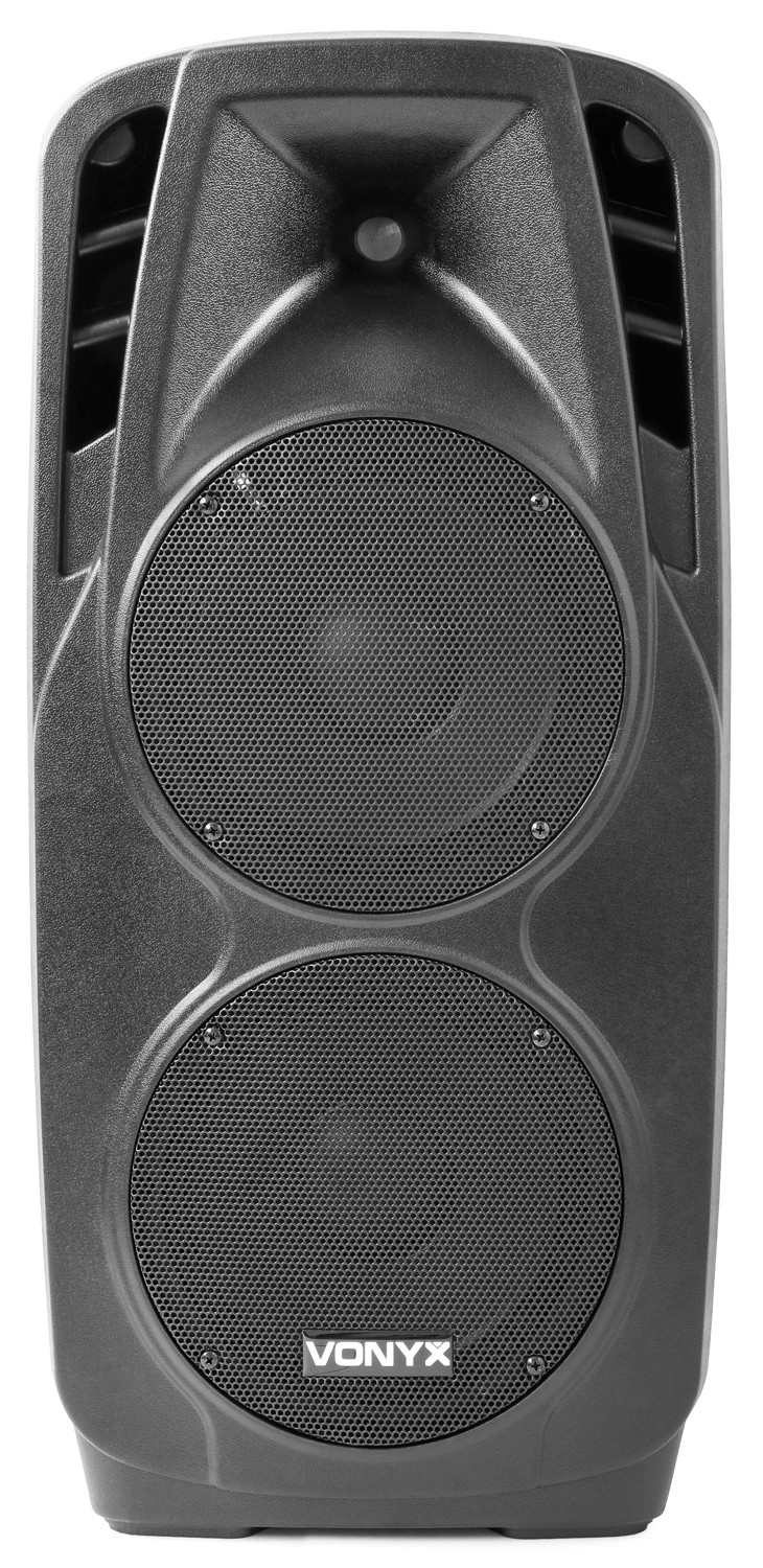 VONYX 550923427 1000w 2x 10 "portable speaker with 2 uhf radio microphones
