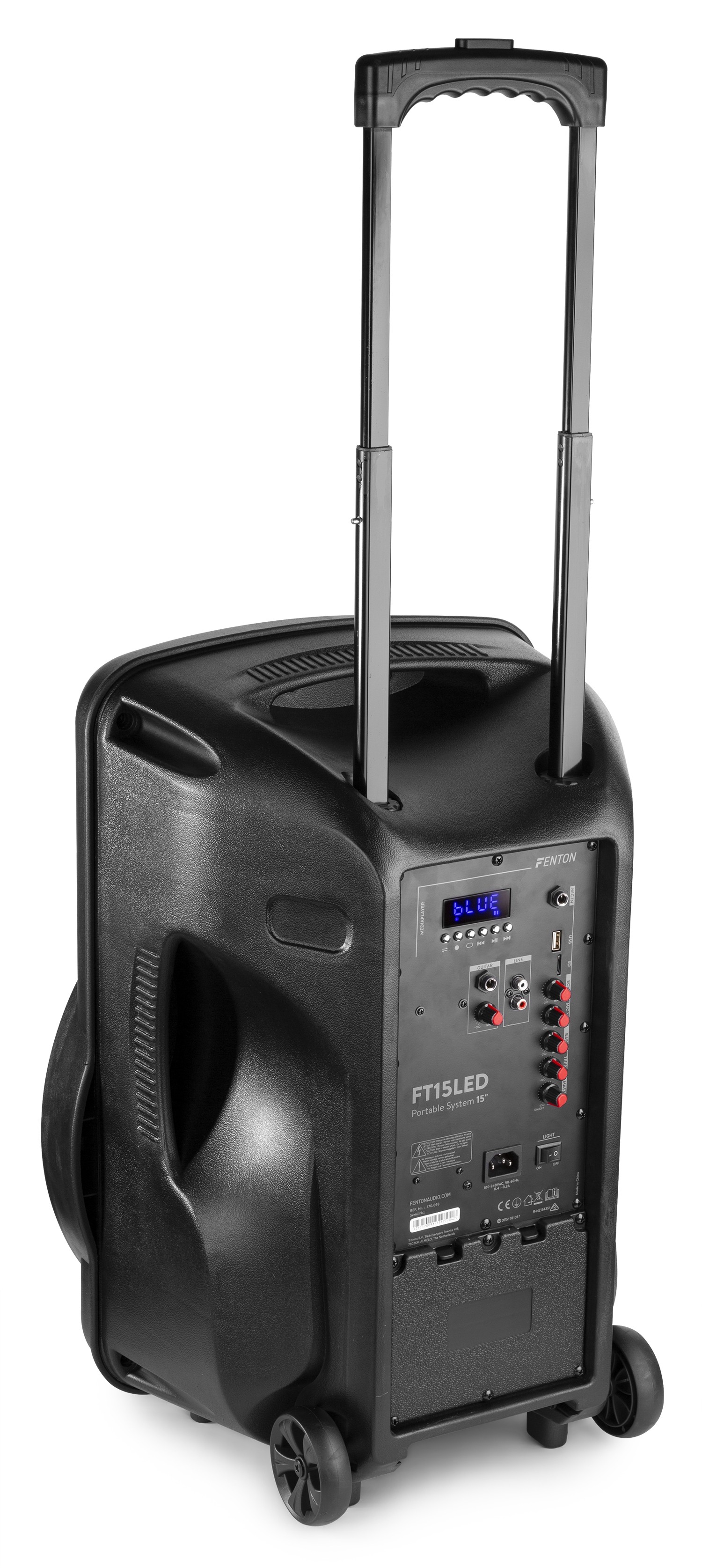 Sistema Portatile da 800W, LED RGB 15” con BT/USB/MP3/Mic.UHF Mod.FT15LED