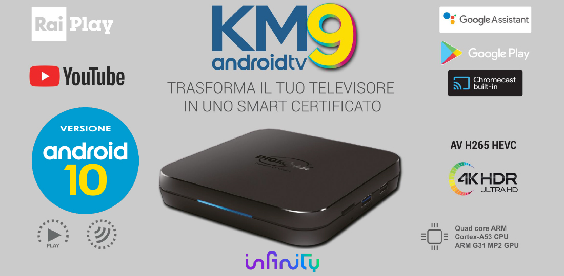 Android TV 4K UHD Certificato Google