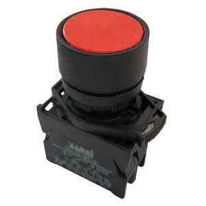 Pulsante Piatto A Rilascio Rosso N/C AP/INT/42-C