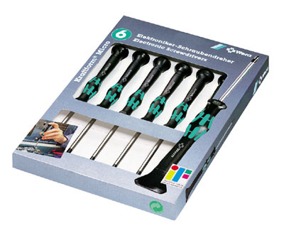 6-piece 'Kraftform' electronics screwdriver set