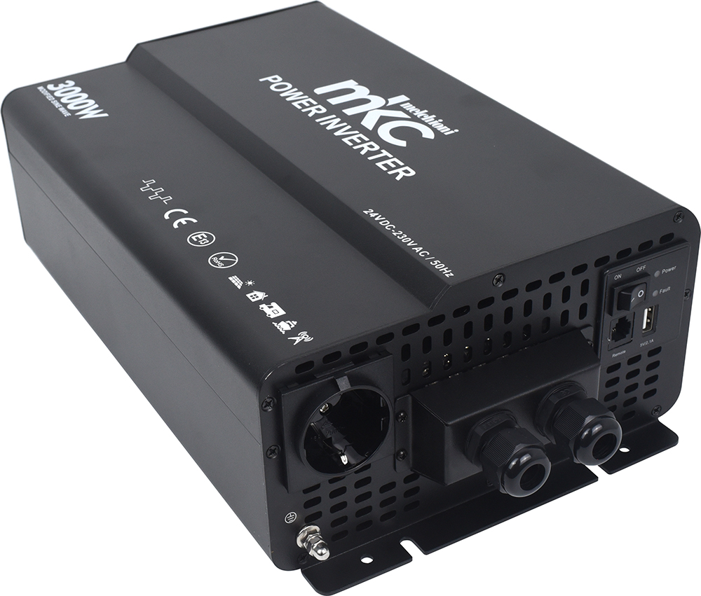 INVERTER MKC-RS3000M-24 24VDC 230VCA 3000W SOFTSTART ONDA MODIFICATA