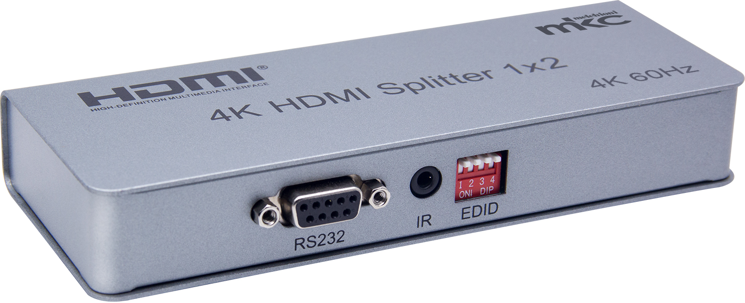 4K 60Hz HDMI Splitter V2.0 EDID 1IN x 2OUT model MK-911-2plus