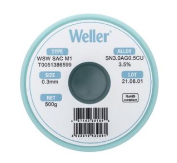 Filo saldante, Ø 0,3 mm, 500 gr T0051386599 - Weller