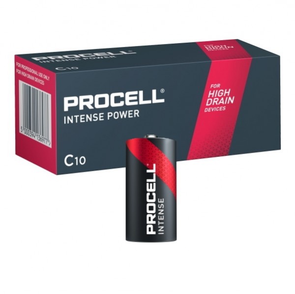 Duracell Procell Intense C, in a box of 10 batteries