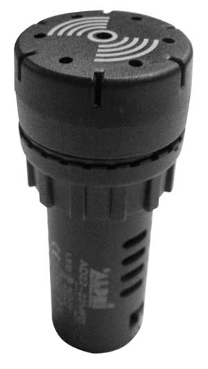Buzzer Indicator with Circular Head 24V Black AP/BU/22-C