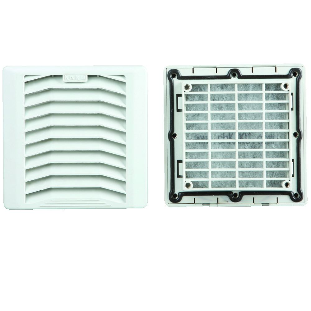 Filtro griglia 121x121x29.5mm con fori ventola 92