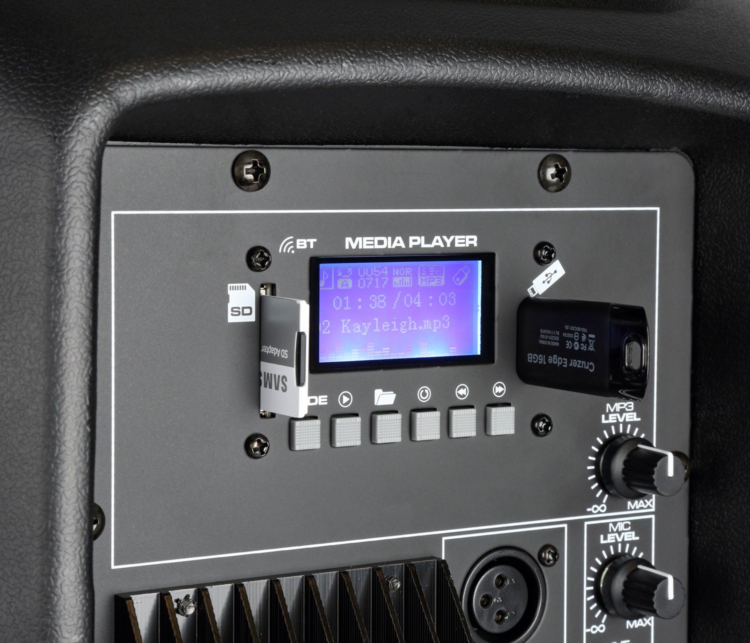 Diffusore attivo nero hi-end 600W, ricevitore bluethooth SPJ-1200ABT 178.042