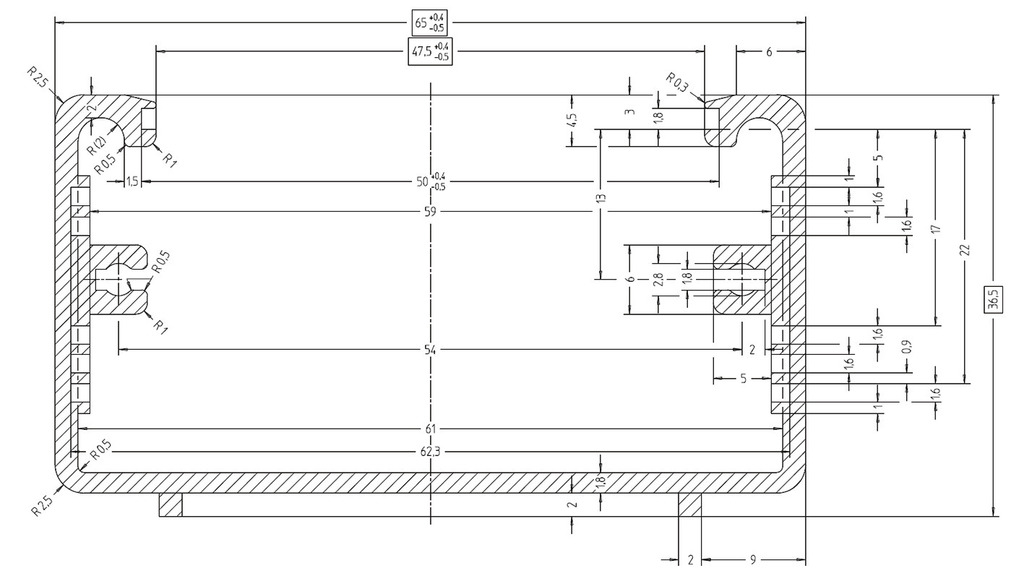 AH-61/SW - Custodia Utility in Alluminio/Nera