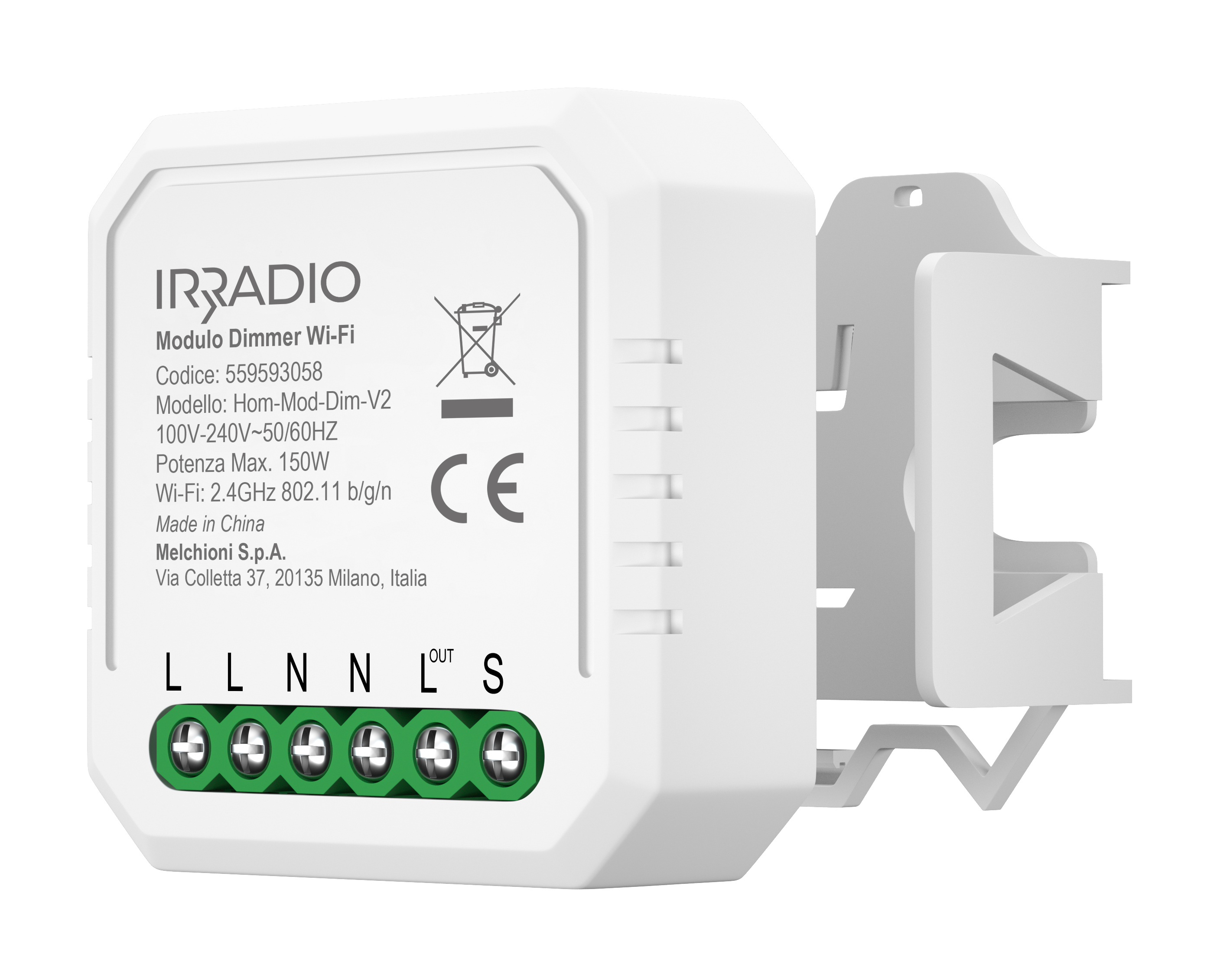 Hom-Mod-Dim-V2 150W recessed WiFi dimmer module