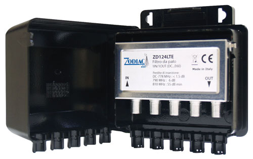 ZD83124LE - Filtro LTE da palo, Bande VHF e UHF