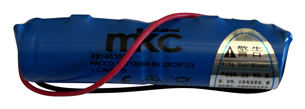 6V BATTERY PACK 2XCR123 + MKC WIRES