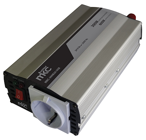 Inverter MKC-300B24-USB 24VDC 230VAC 300W softstart onda sinusoidale modificata
