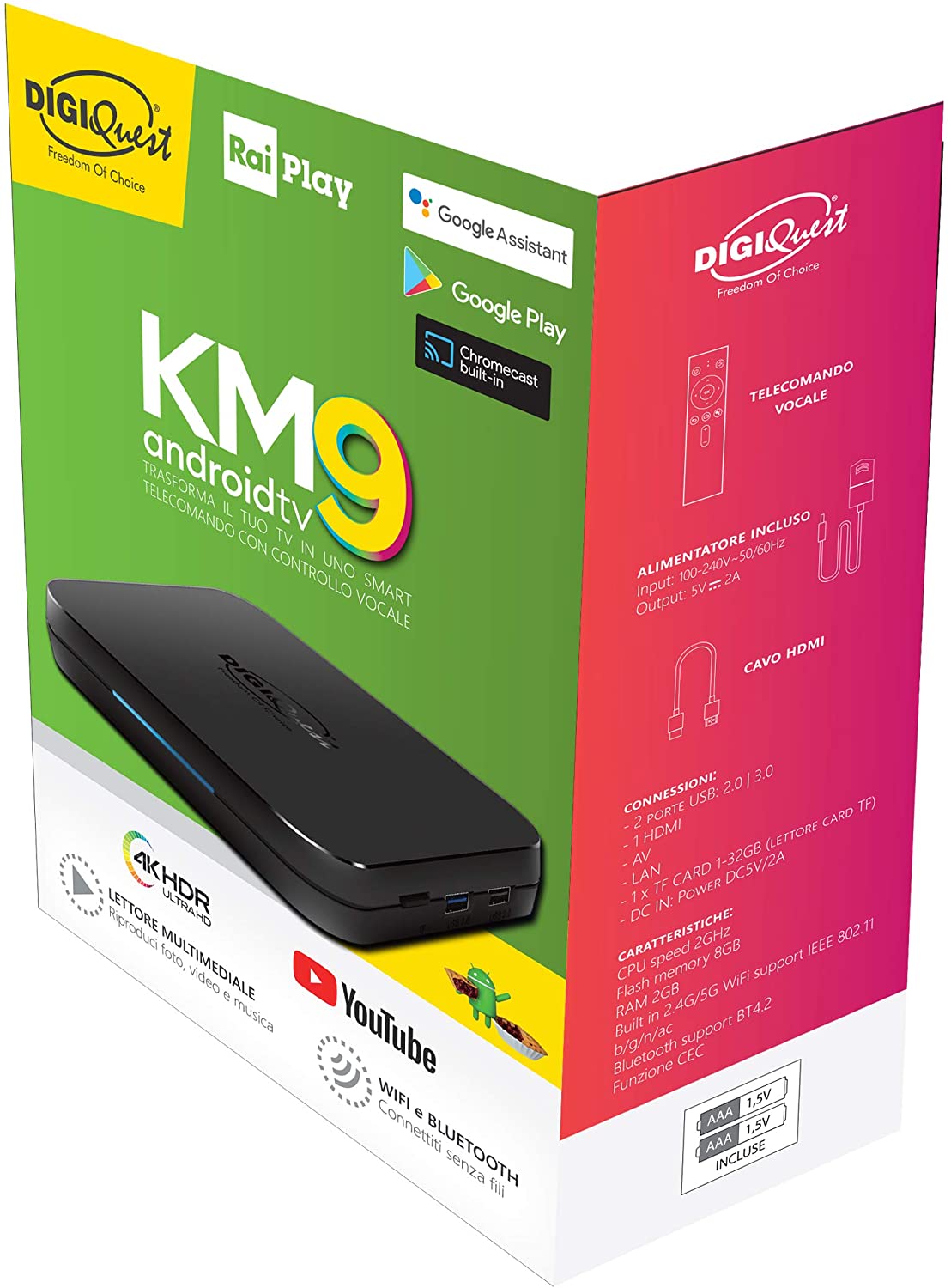 Android TV 4K UHD Certificato Google