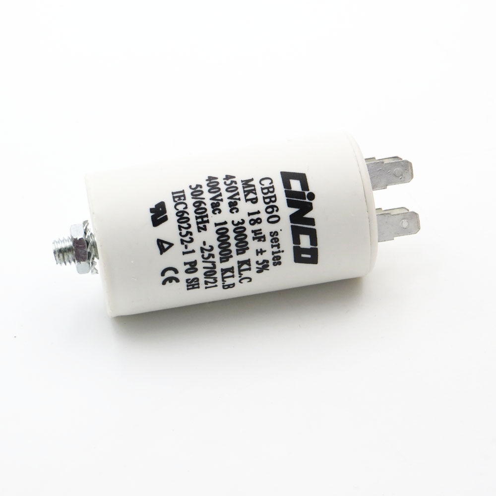 Condensatore in polipropilene di spunto terminale faston 18UF 400/450V