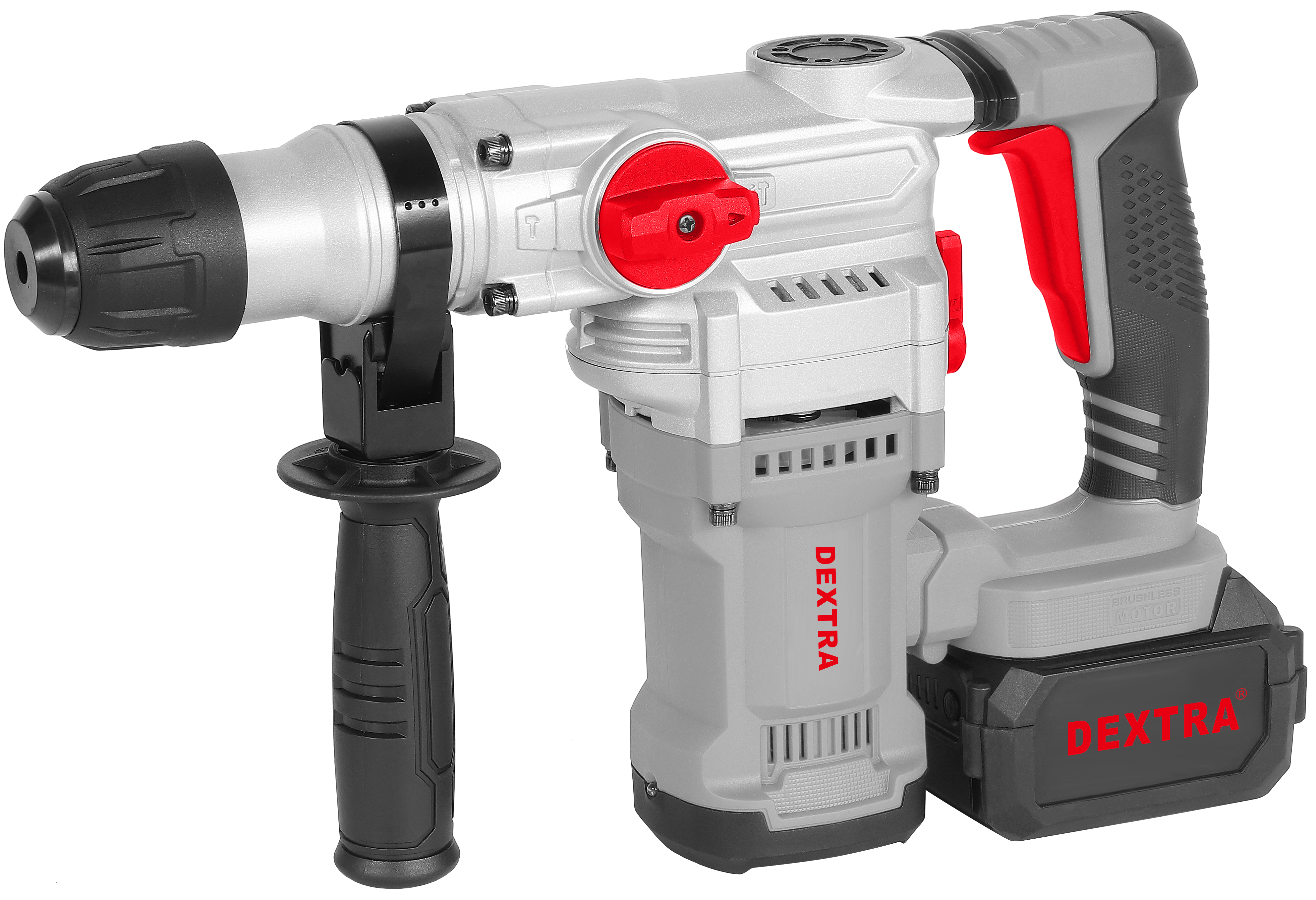 Martello tassellatore brushless SDS+ 20V 4,5 J con 2 funzioni: martello e perforazione a martello DEXTRA