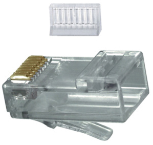 486105018 Plug-mod cat6 8/8 for wires rigidi for round Cable