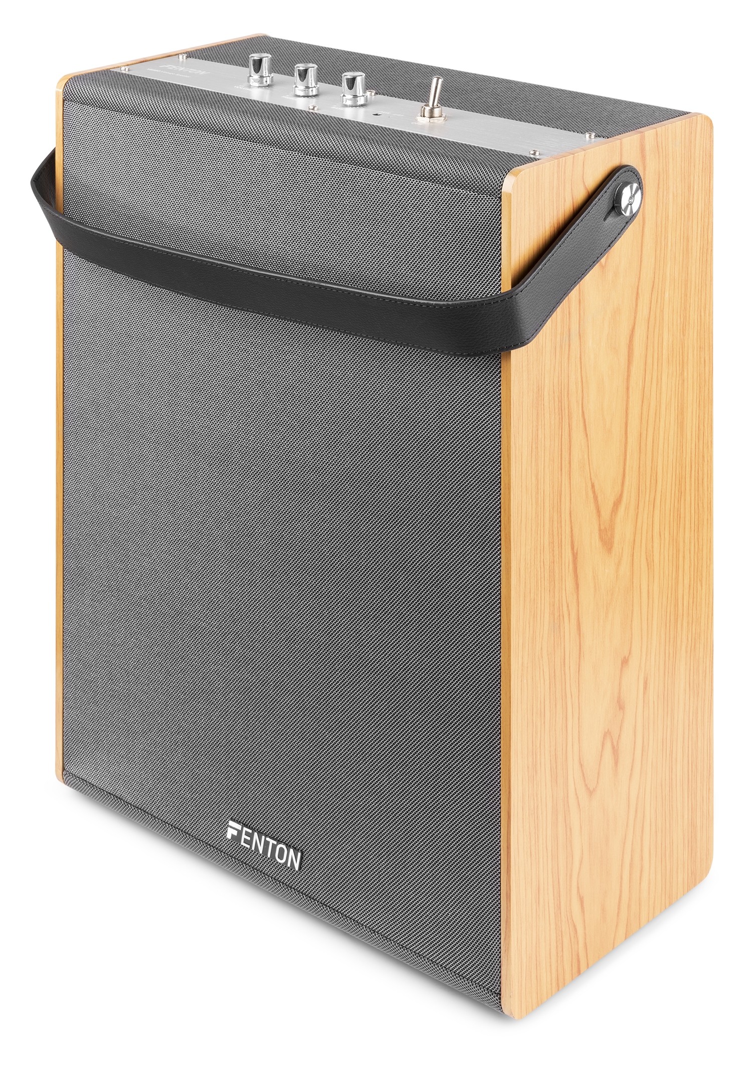 Diffusore Bluetooth da 40W stile Vintage in legno chiaro, woofer da 8”, Mod. VBS80