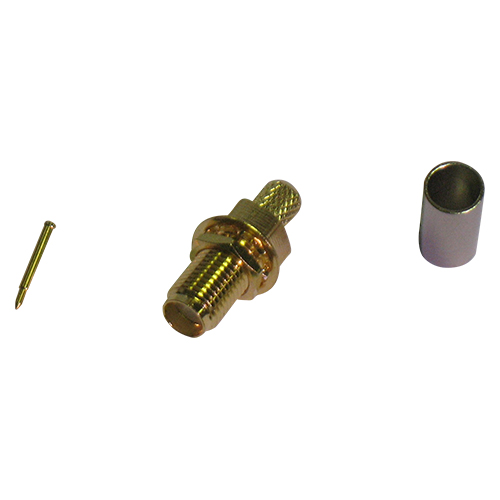 Presa sma reverse dorata a crimpare x rg-58 MKC