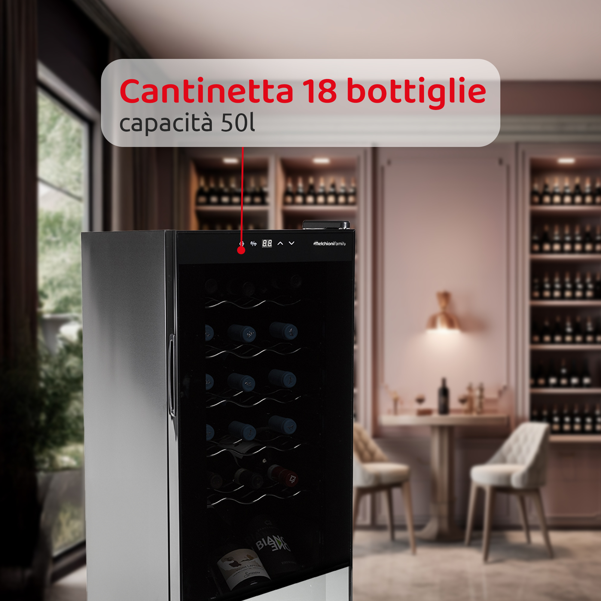 Cantinetta VERMENTINO 18 C - 18 bottiglie con compressore